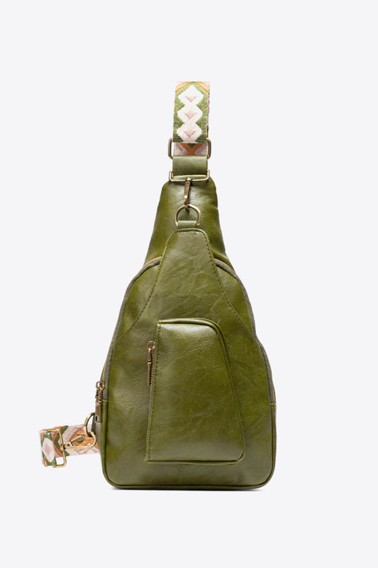 St Patricks Day Outfits  All The Feels PU Leather Sling Bag