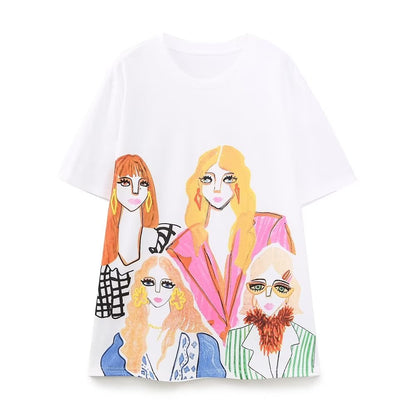 Spring Outfits 2024 | Girls In The City Chic Cotton T-shirt