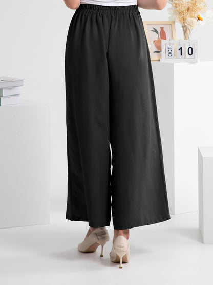 Wide Leg Elastic Waist Pants