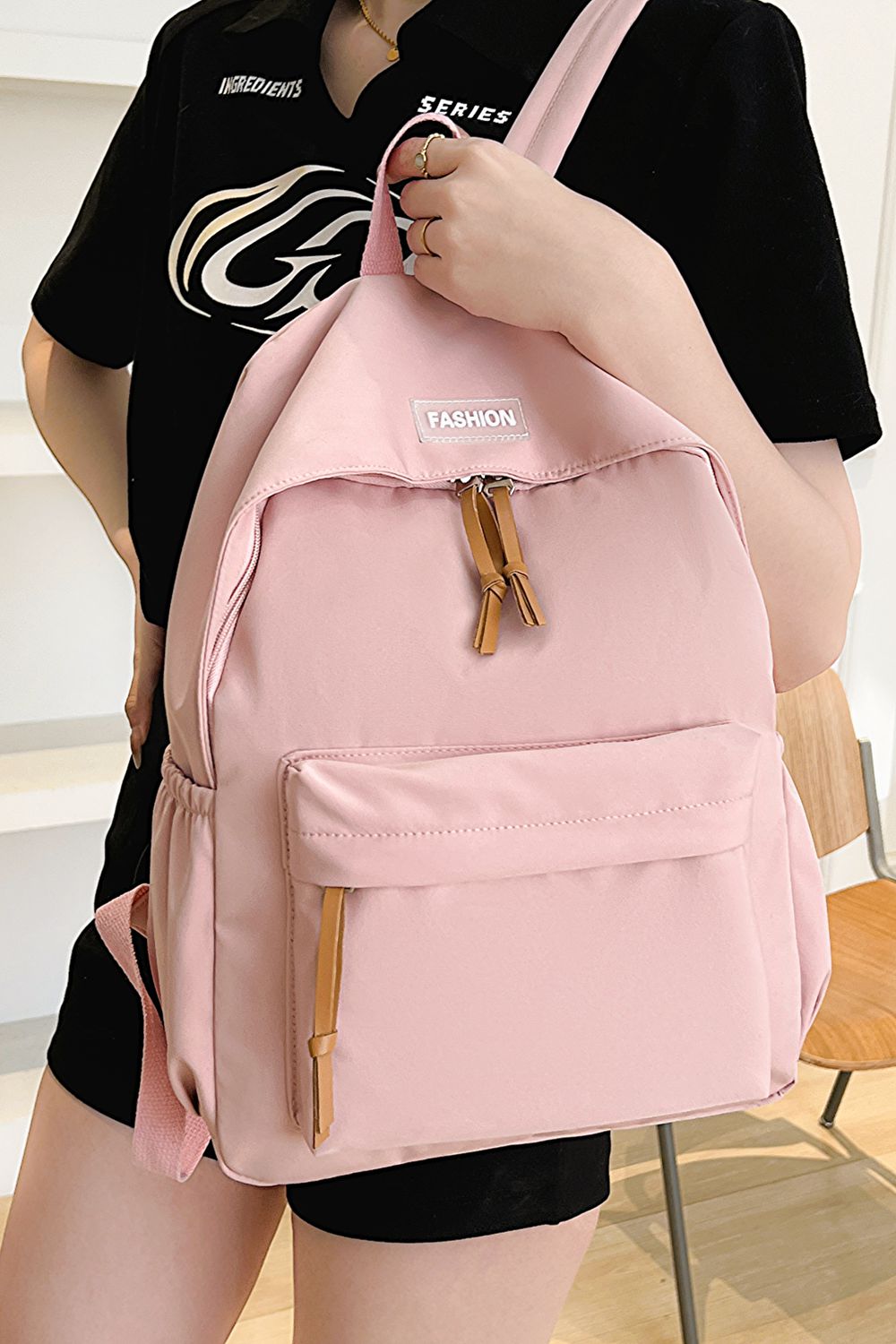 FASHION Polyester Lilac Lavender Backpack