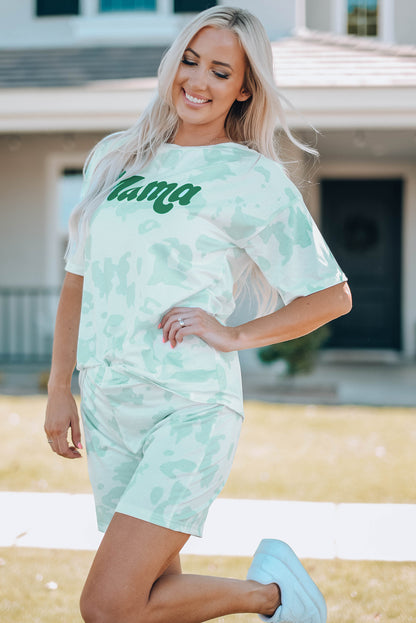 Mommy Me Summer Outfits | Women Printed Letter Graphic Lounge Set