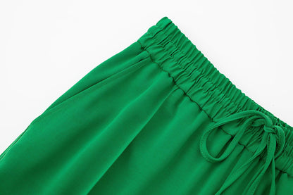 Green Aesthetic | Comfortable Chic Green Trousers