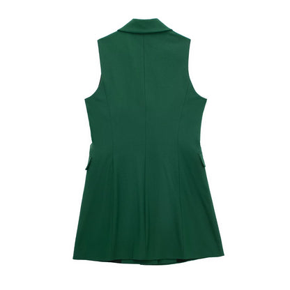 St Patricks Day Outfits Spring Outfits 2024 | Emerald Green Long Vest