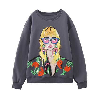 Spring Outfits 2024 | Chic Girl Cotton Sweatshirt