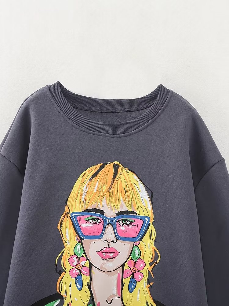 Spring Outfits 2024 | Chic Girl Cotton Sweatshirt