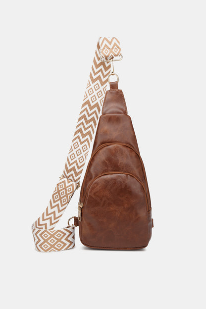 Brown Aesthetic Leather Sling Bag