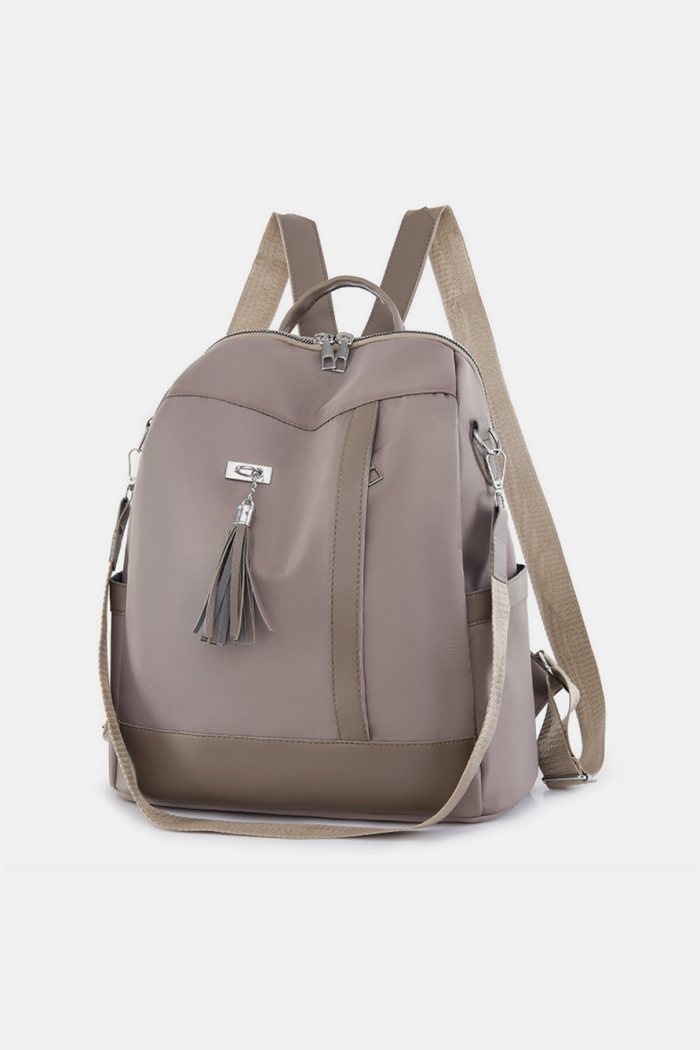 Oxford Cloth Tassel Decorated Backpack
