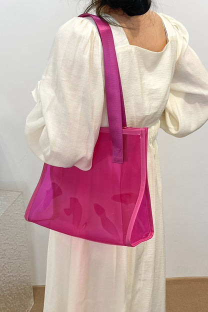 Hot Pink Aesthetic PVC Tote Bag