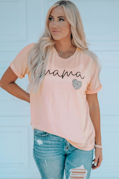 MAMA Heart Graphic Tee Shirt