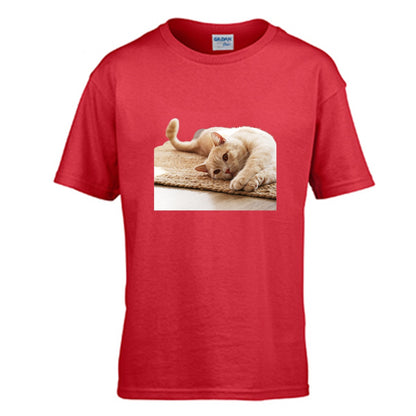 Scratch Cat Kids T-shirt | Gildan 150GSM Cotton (DTG)