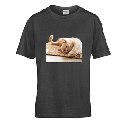 Scratch Cat Kids T-shirt | Gildan 150GSM Cotton (DTG)
