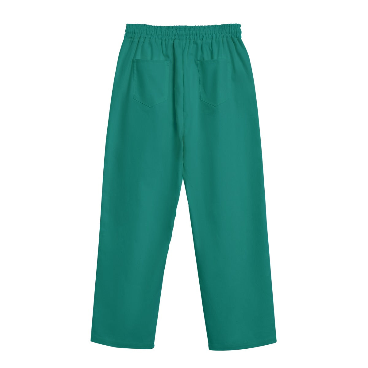 St Patricks Day Outfits Emerald Green Men's Straight Casual Pants | 245GSM Cotton