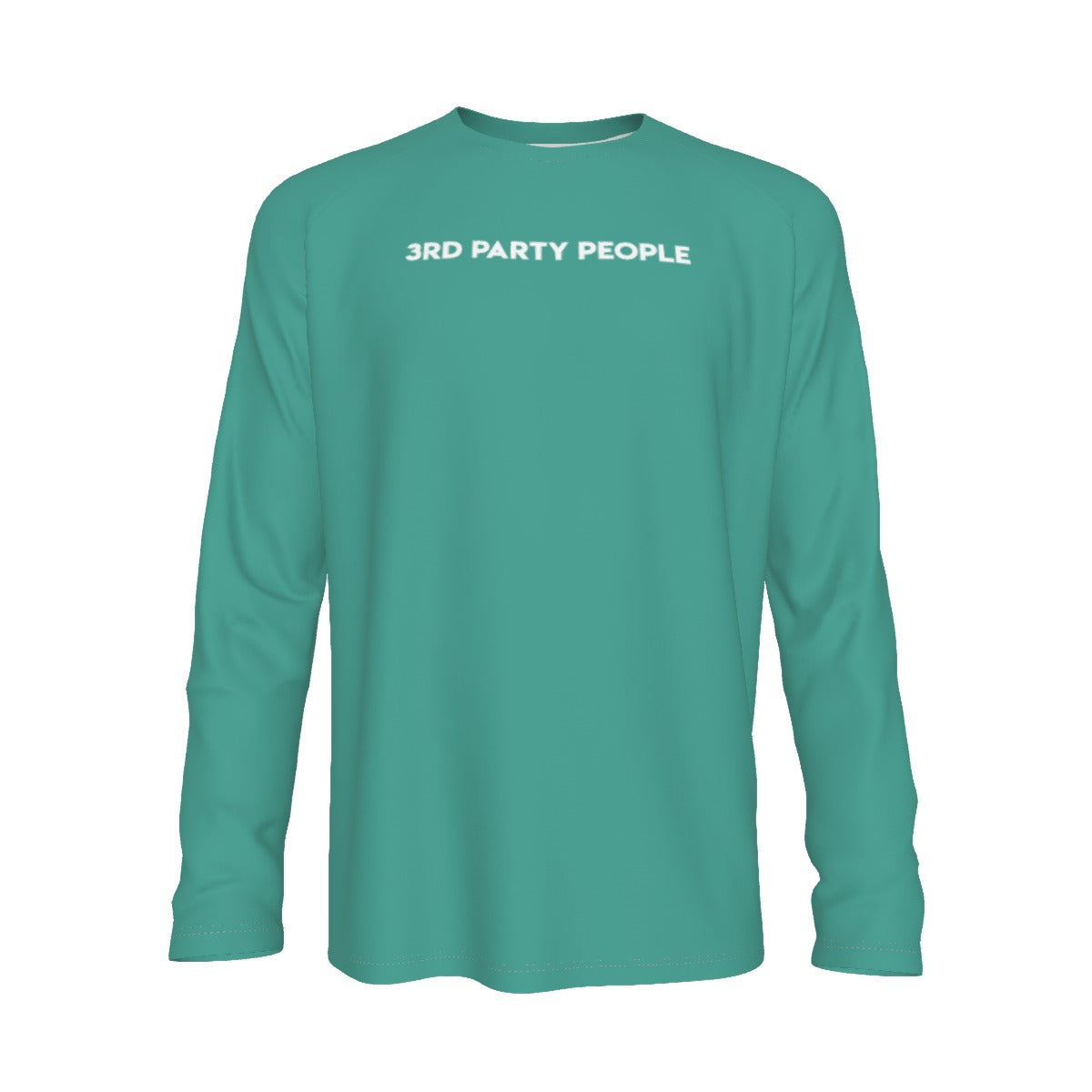 3rd Party People Men | Green Raglan Long Sleeve T-shirt