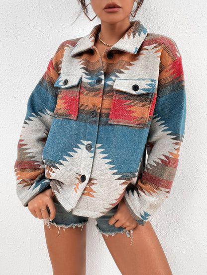 Aztec Coats | Multicolor Aztec Coat