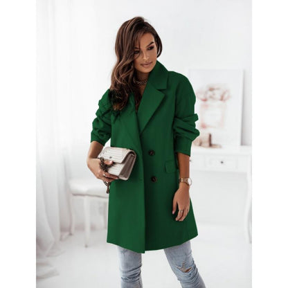 Winter Outfits 2024 | Emerald Green Elegant Coat