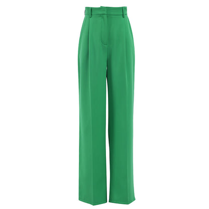 Spring Outfits 2024 | Green High Waist Wide Leg Pants