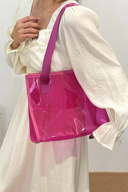 Hot Pink Aesthetic PVC Tote Bag
