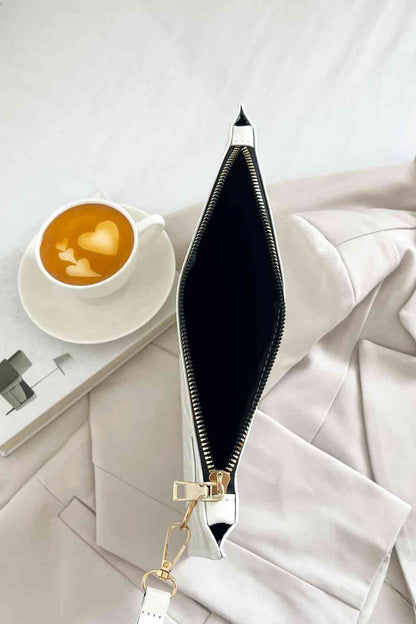 Fashion Trends 2024 Metallic PU Leather Wristlet Bag