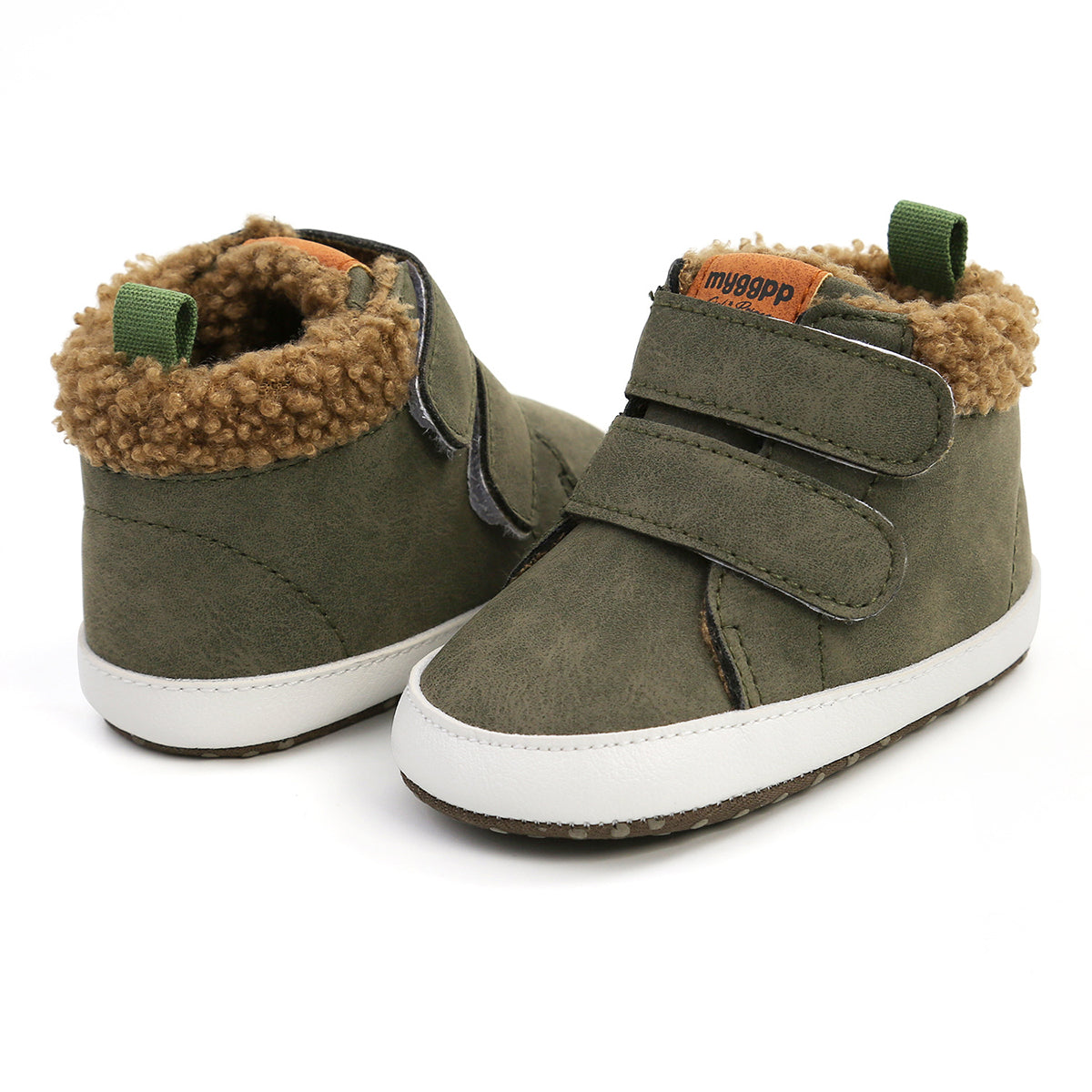 St Patricks Day Outfits Fuzzy Velcro Kid Sneakers