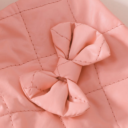Kids Fashion Dress | Girls Knit Top Decorative Button Skirt Set Bag