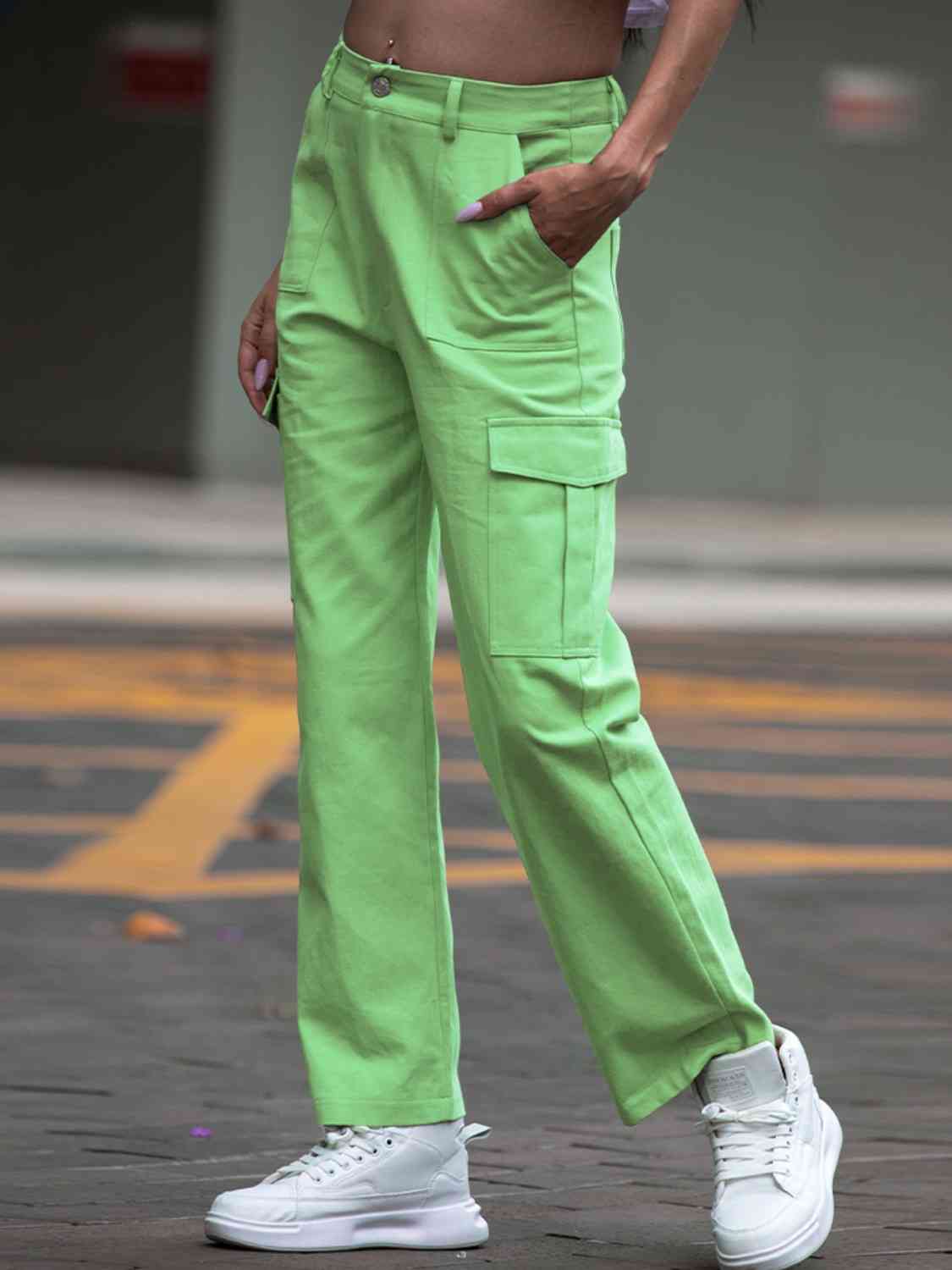 St Patricks Day Outfits Straight Leg Cargo Pants