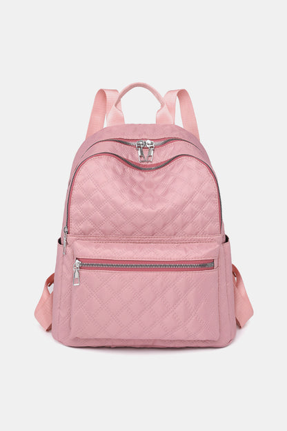 Pink Medium Polyester Backpack
