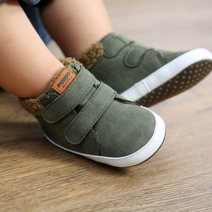 St Patricks Day Outfits Fuzzy Velcro Kid Sneakers