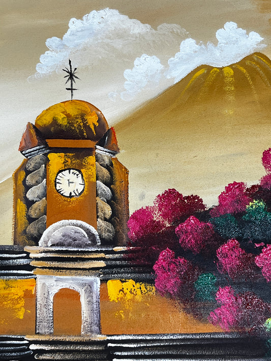 Guatemala Aesthetic | Antigua Guatemala Acrylic Painting